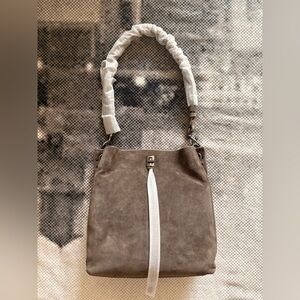 REBECCA MINKOFF Darren Gray Suede Leather Shoulder Bag NWOT NEW ✨ $348